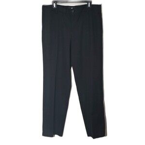 Dockers Black Dress Pants 38X31 Straight Fit Flat Front 100% Polyester C…